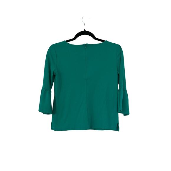 Talbots 3/4 Sleeve Teal Blouse XS - Picture 2 of 2